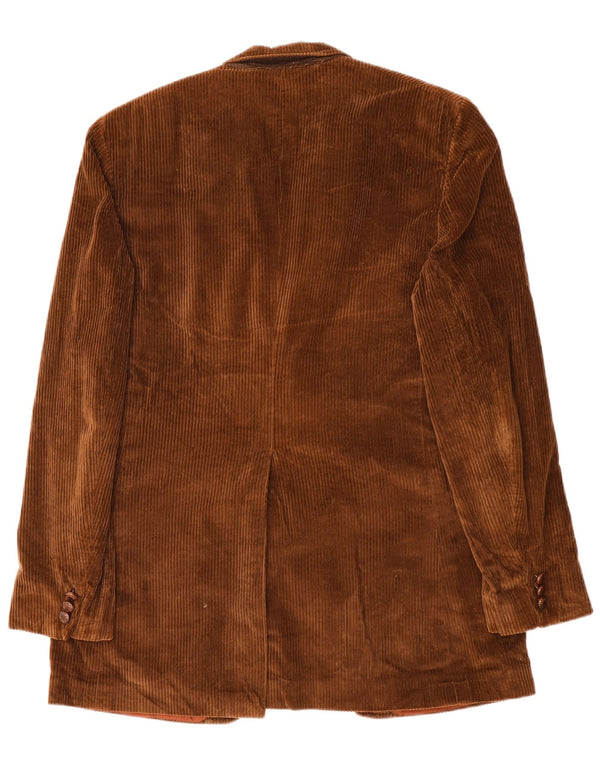 LONDON FOG Ανδρικό 2 κουμπιά κοτλέ σακάκι μπλέιζερ EU 42 XL καφέ βαμβακερό