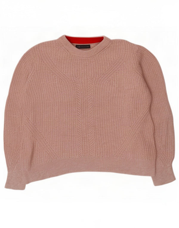 Marks & Spencer Γυναικείο πουλόβερ με λαιμόκαυστο UK 16 Large Pink Flecked