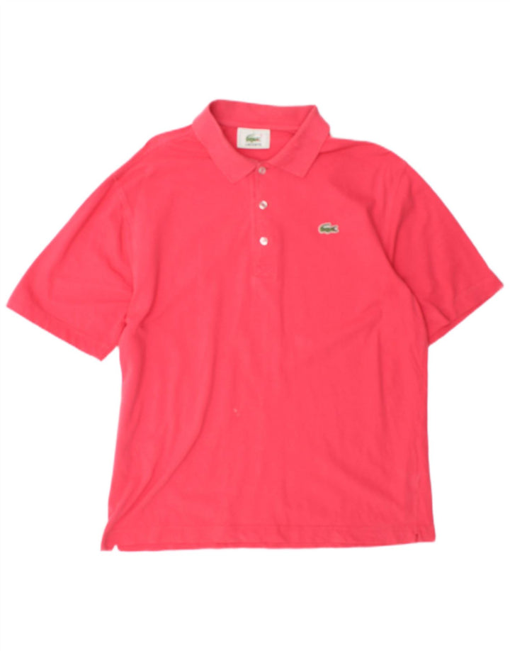 Ανδρικό πουκάμισο Polo Lacoste, Μέγεθος 4, Μεσαίο Ροζ Βαμβακερό