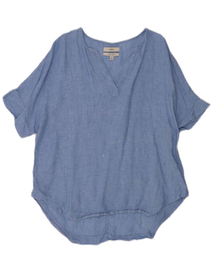 Marks & Spencer Γυναικείο πουλόβερ Longline UK 16 Large Blue