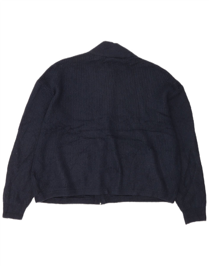 Marks & Spencer Ανδρική ζακέτα πουλόβερ Μεγάλο Navy Blue Ακρυλικό