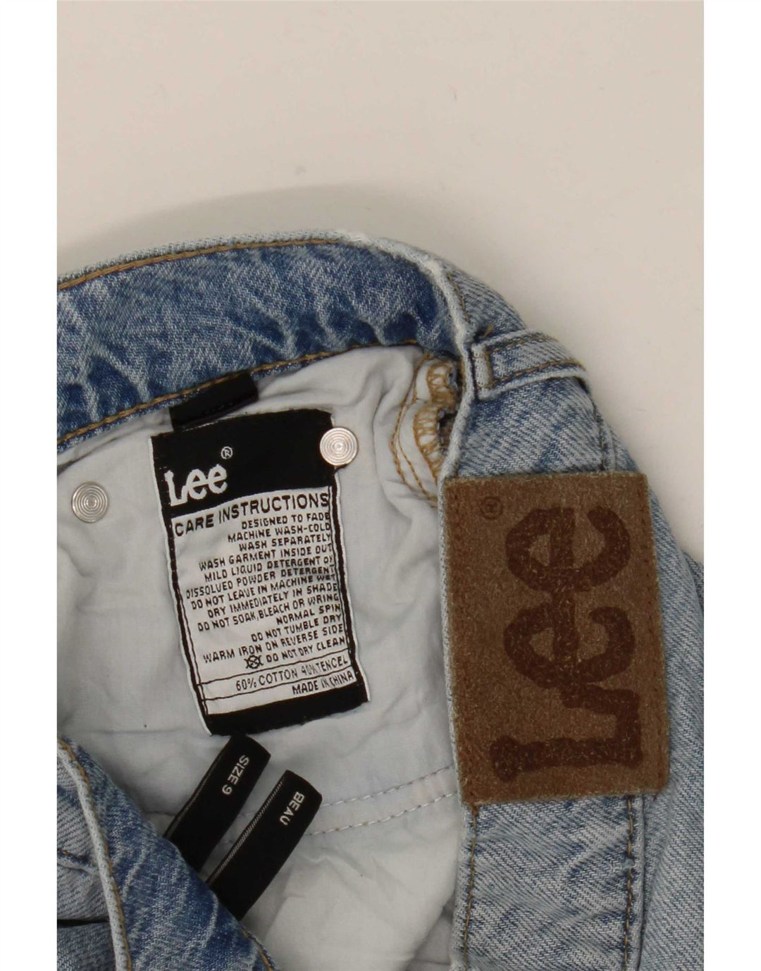 Lee Γυναικείο Ψηλό Χαλαρό Τζιν US 9 Medium W30 L26 Μπλε βαμβακερό
