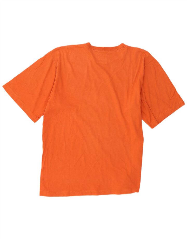 Think Pink Ανδρικό T-Shirt Top μεγάλο πορτοκαλί βαμβακερό
