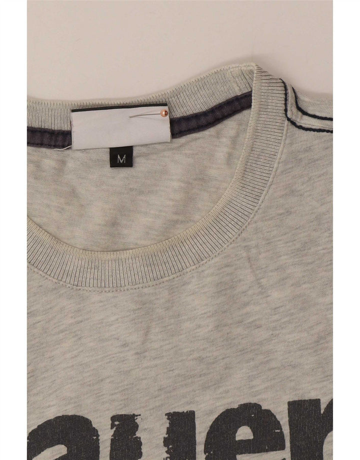 Ανδρικό γραφικό T-Shirt Blauer Top Μεσαίο γκρι βαμβακερό