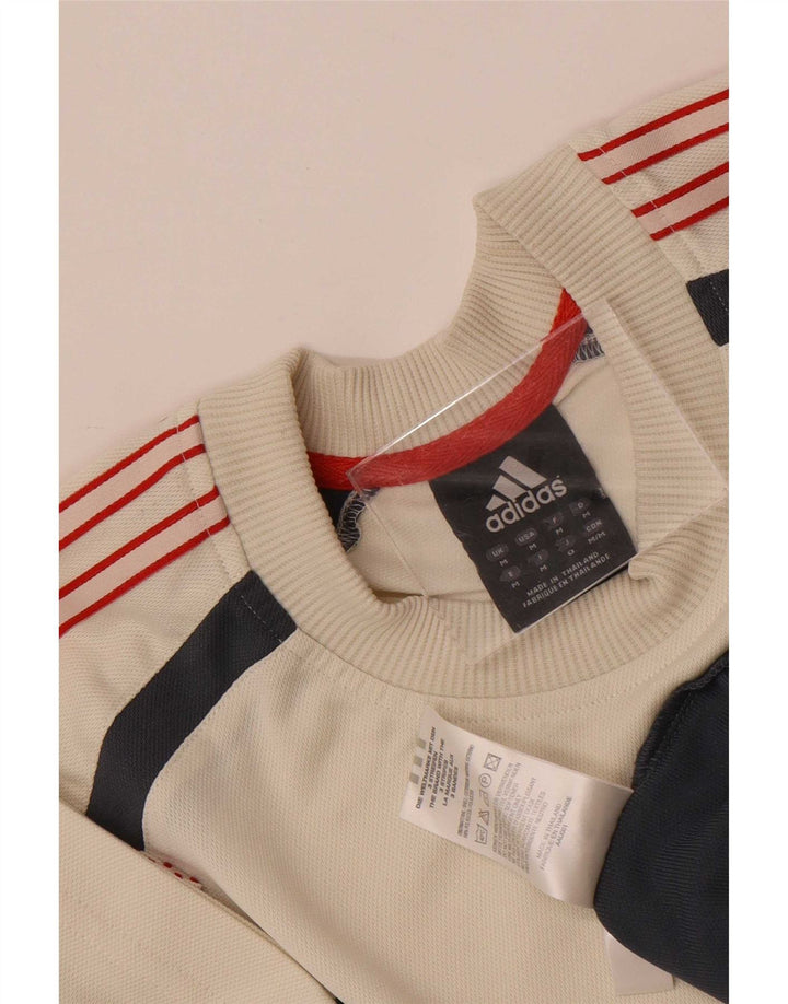 Ανδρικό T-Shirt Adidas Top Medium Beige Colourblock Polyester
