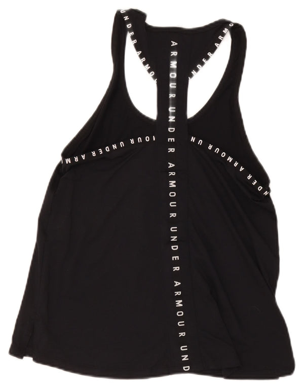 Under Armour Γυναικείο Heat Gear Graphic Vest Top UK 6 XS Black Polyester