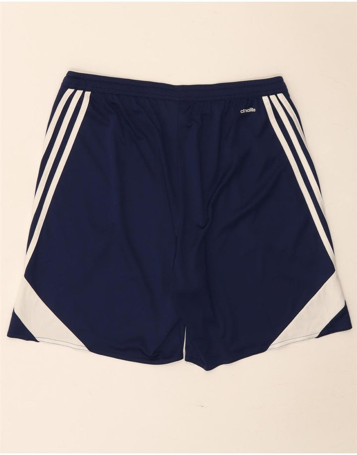 Ανδρικό αθλητικό σορτς Adidas Climalite Μεγάλο μπλε ναυτικό πολύχρωμο πολυεστέρα