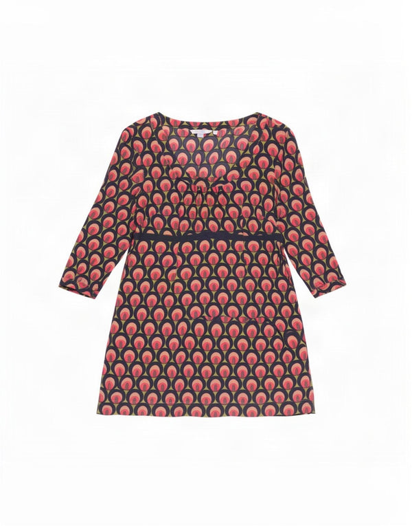 Boden Γυναικείο Abstract Pattern Basic φόρεμα UK 14 Large πολύχρωμο