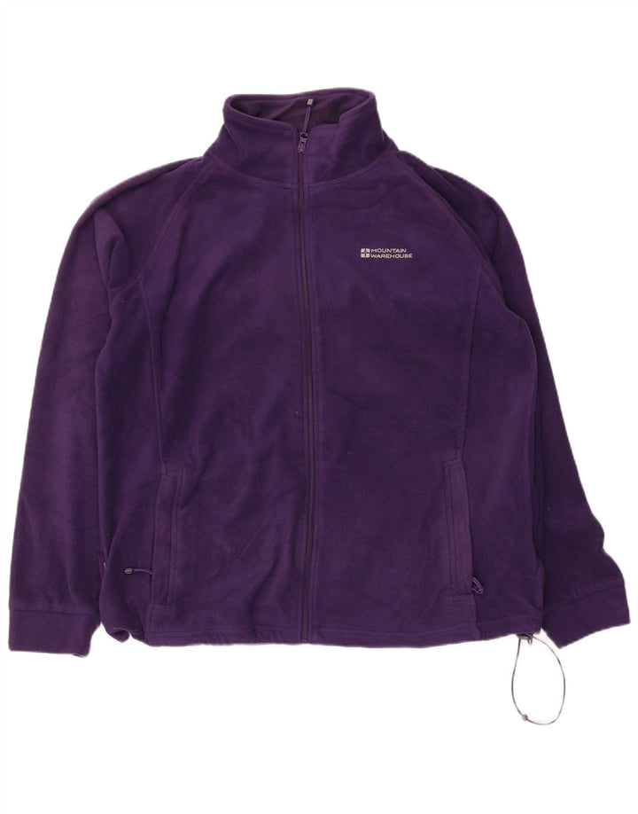 Mountain Warehouse Γυναικείο Fleece Jacket UK 16 μεγάλο Μωβ Πολυεστέρας