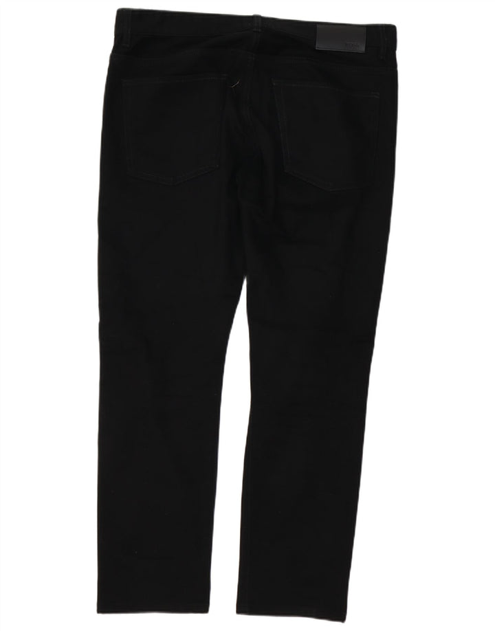 Ανδρικό τζιν HUGO BOSS ίσιο W36 L29 Μαύρο βαμβακερό