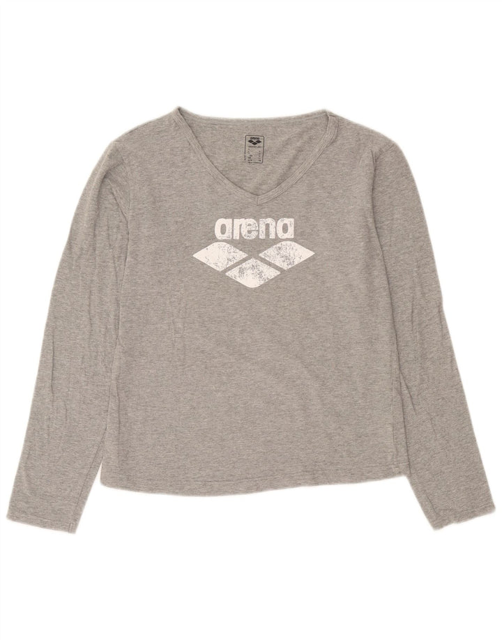 Arena Γυναικείο τοπ μακρυμάνικο UK 14 Large Grey Flecked