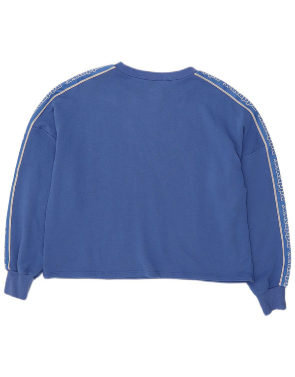 Γυναικείο Γραφικό Φούτερ Kappa Tezenis Crop Jumper UK 12 Medium Blue