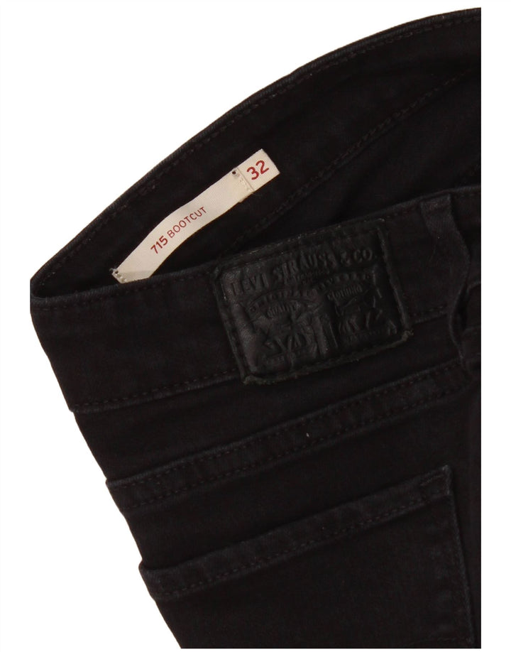 Levi's Womens 715 Bootcut Jeans W32 L33 Μαύρο