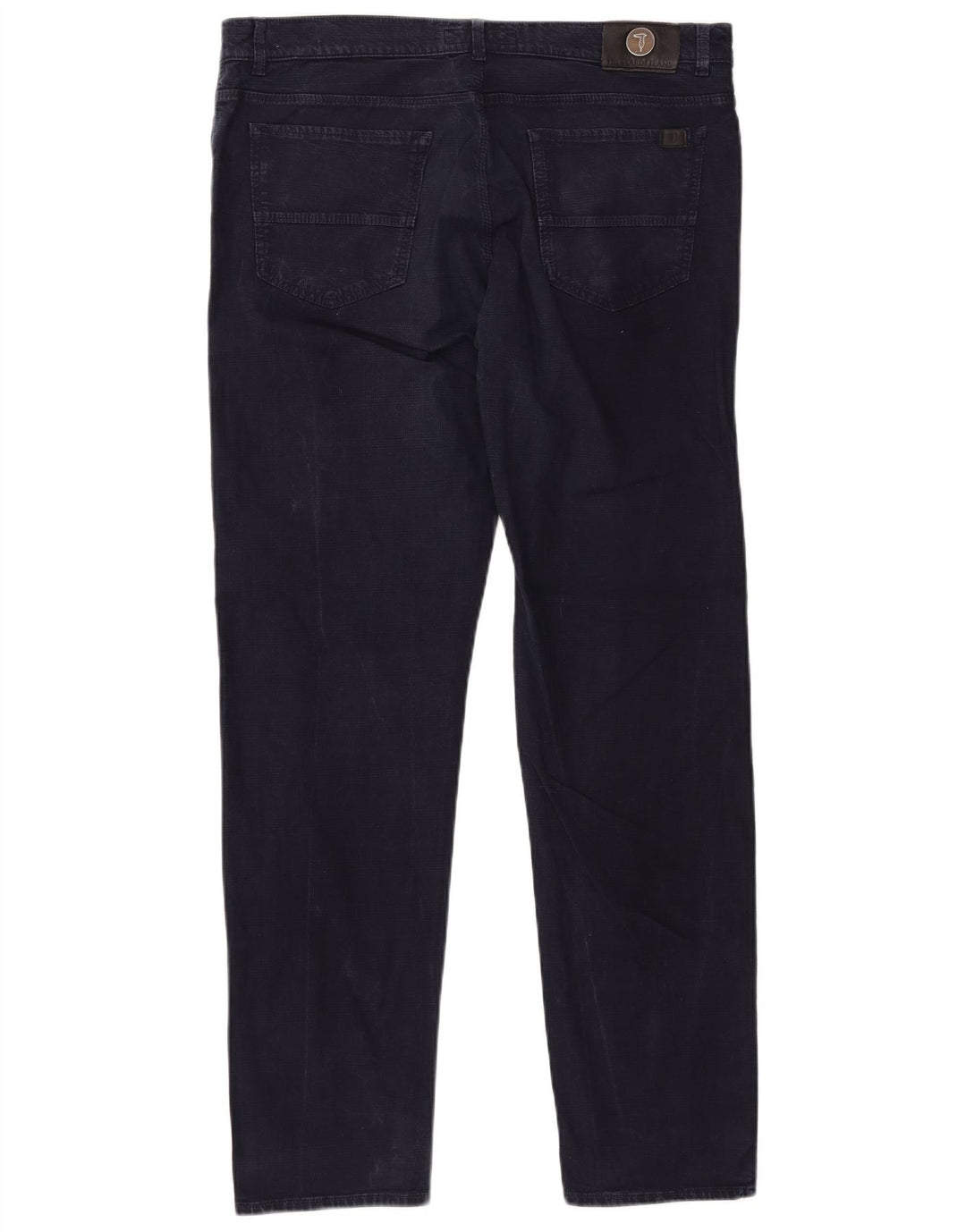 Ανδρικό κωνικό casual παντελόνι Trussardi W38 L33 Navy Blue Houndstooth