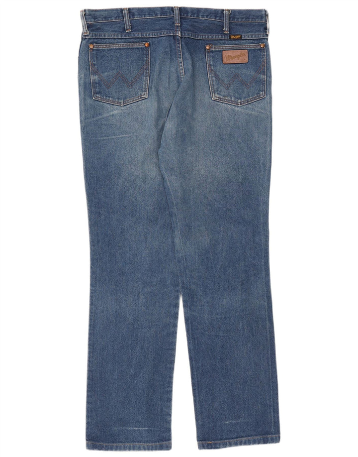 WRANGLER Mens Straight Jeans W36 L32 Blue