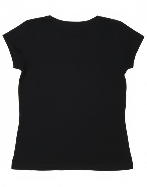 Lee Γυναικείο T-Shirt Top UK 12 Medium Navy Blue από βαμβάκι