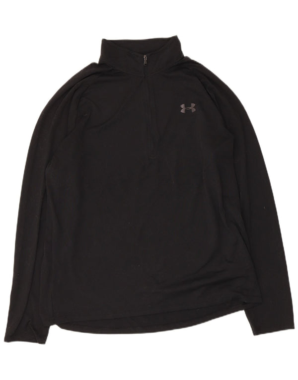 Ανδρική φόρμα πουλόβερ με φερμουάρ Under Armour Top Large Μαύρο Πολυεστέρας