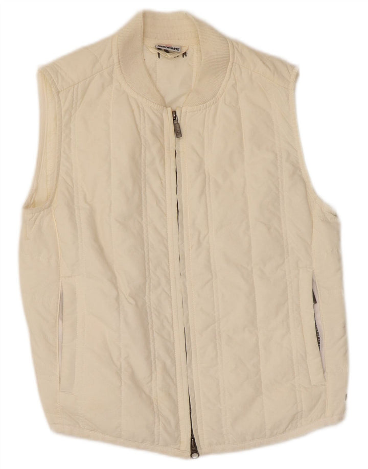 Murphy & Nye Womens Gilet Gilet UK 10 Small Off White Polyamide