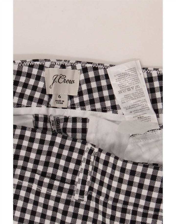 J. CREW Γυναικείο σορτς Chino US 6 Medium W30 Μαύρο βαμβακερό Gingham