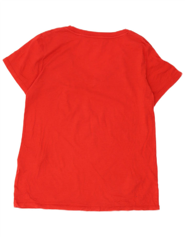 Γυναικείο T-Shirt Levi's Top UK 14 μεσαίο κόκκινο βαμβακερό