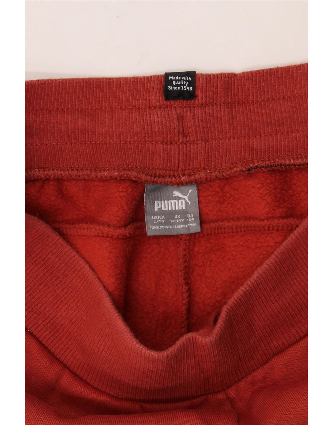 Puma Boys Tracksuit Trousers Joggers 13-14 Years Red