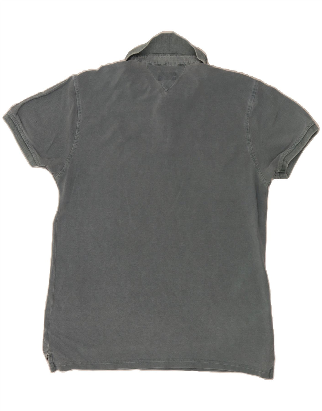 TOMMY HILFIGER Mens Polo Shirt Large Grey Cotton Vintage Tommy Hilfiger and Second-Hand Tommy Hilfiger from Messina Hembry 