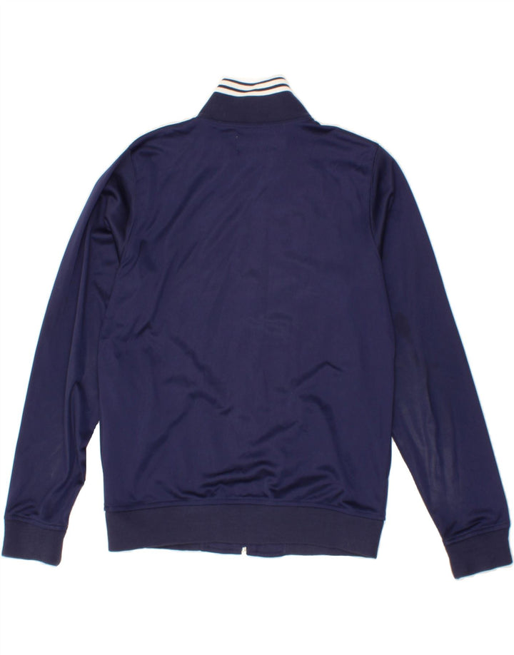 KAPPA Womens Graphic Tracksuit Top Jacket UK 10 Small Navy Blue Polyester Vintage Kappa and Second-Hand Kappa from Messina Hembry 