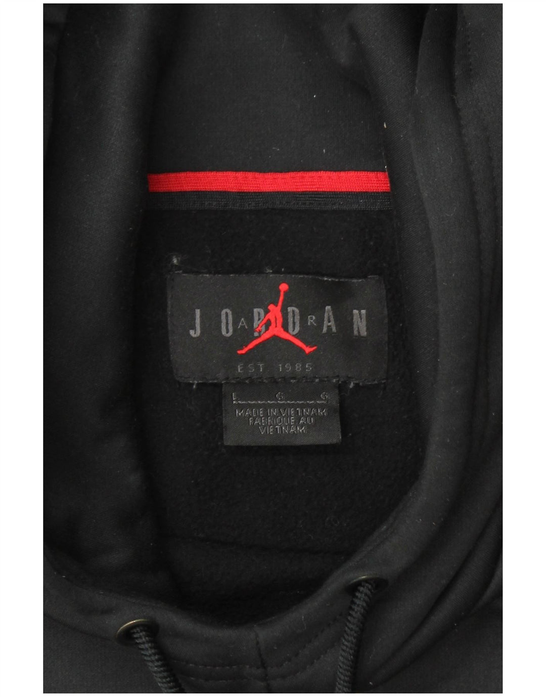 JORDAN Ανδρικό Dri Fit Hoodie Jumper Μεγάλος Μαύρος Πολυεστέρας