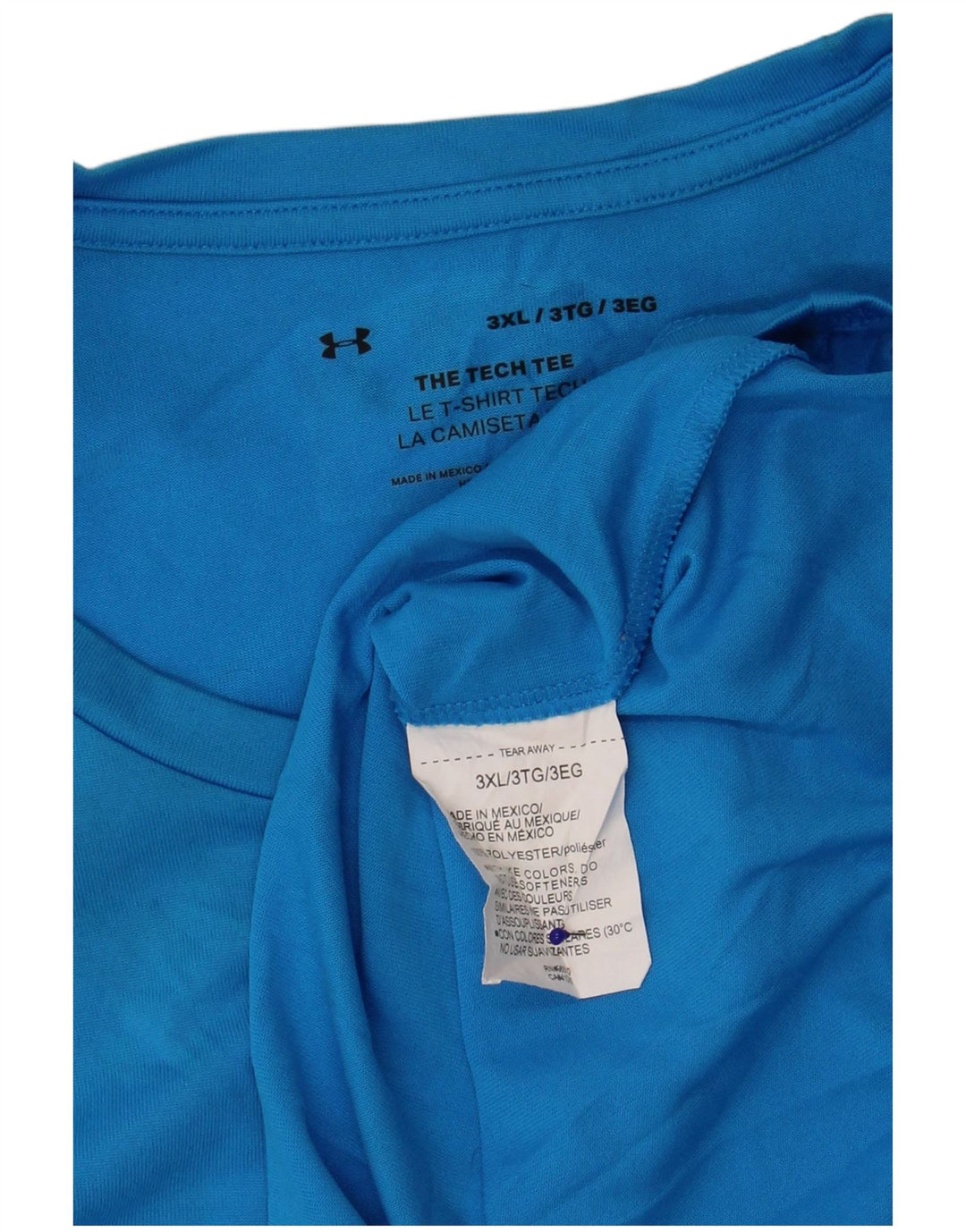Under Armour Ανδρικό T-Shirt Top 3XL Blue Polyester