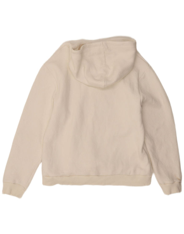 Reiss Γυναικείο Hoodie Jumper UK 20 2XL Λευκό βαμβακερό