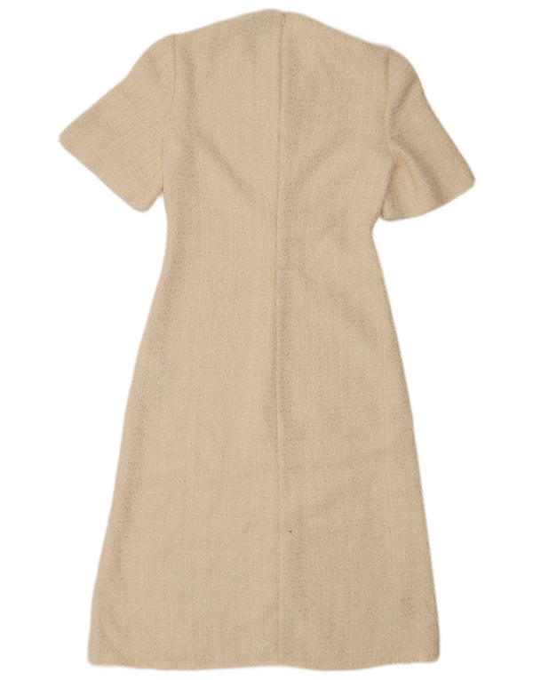 Zara Γυναικείο φόρεμα A-Line UK 6 XS Off White Polyester