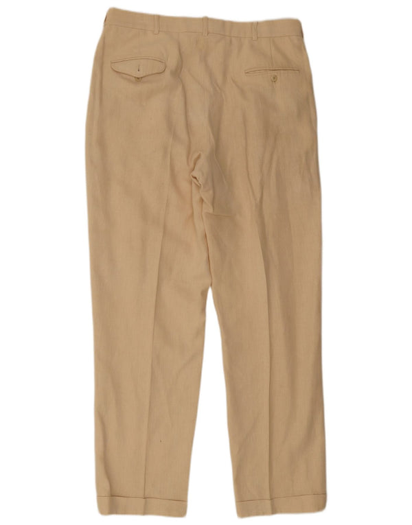 Polo Ralph Lauren Ανδρικό παντελόνι Chino με καρφίτσες W36 L32 Μπεζ λινάρι