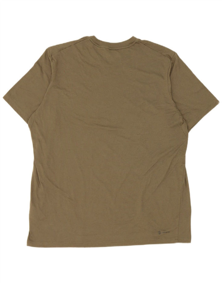Adidas Ανδρικό T-Shirt Aeroready Top XL Khaki Polyester