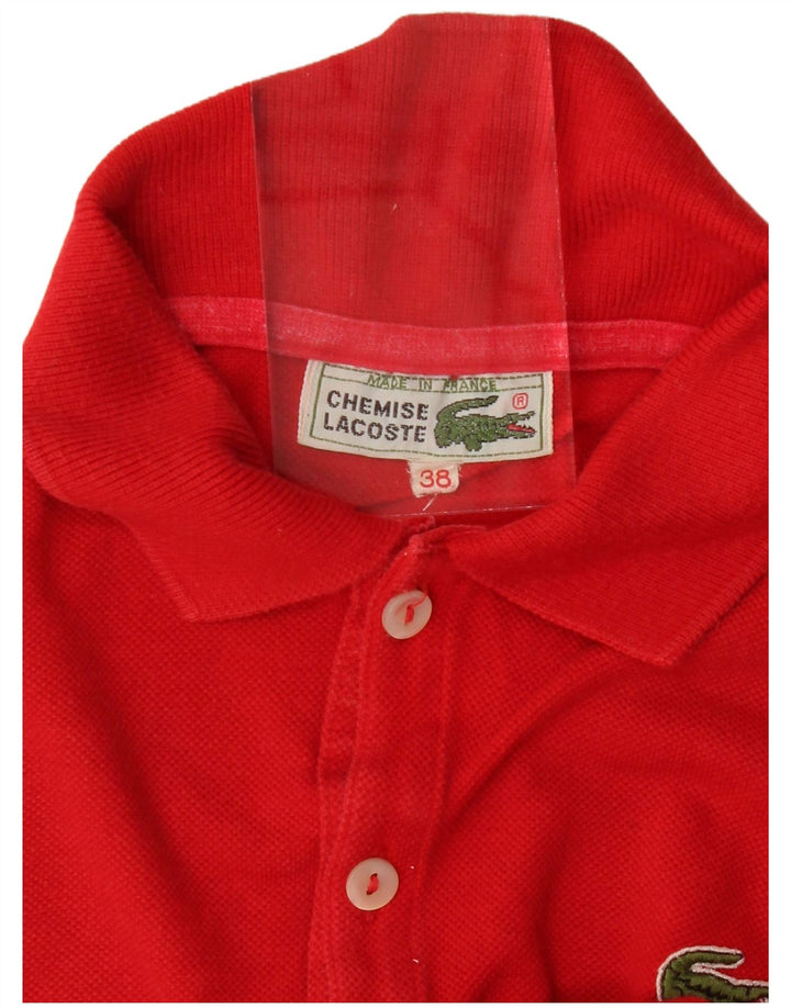 Γυναικείο πουκάμισο polo LACOSTE Νούμερο 38 Μεσαίο κόκκινο βαμβακερό