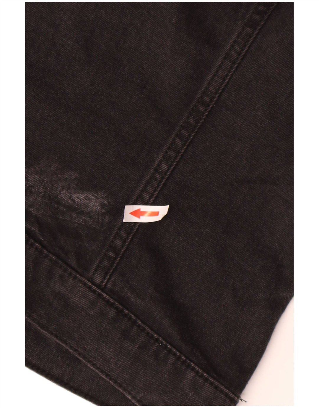 Hollister γυναικείο τζιν μπουφάν με κουκούλα UK 14 Medium Grey Colourblock
