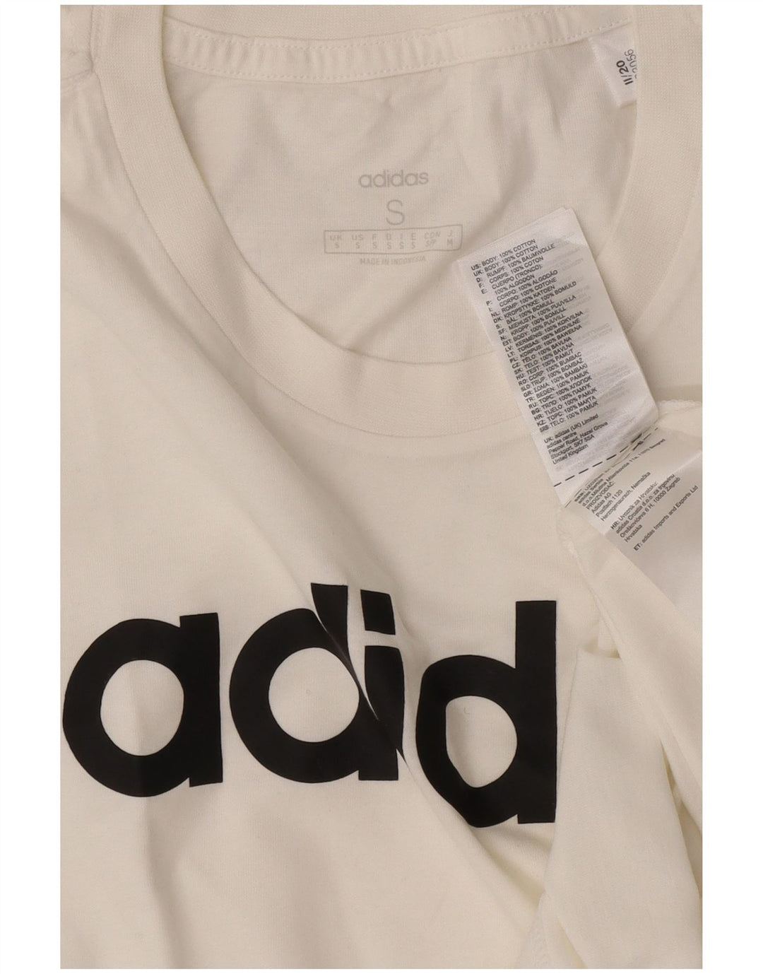Ανδρικό γραφικό T-Shirt Adidas Top Μικρό λευκό βαμβακερό