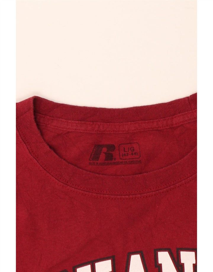 Γραφικό μπλουζάκι Russell Athletic Mens Arkansas Razorbacks Top μεγάλο κόκκινο