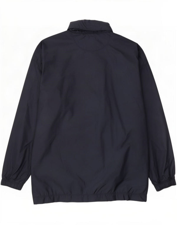 Reebok Ανδρικό μπουφάν βροχής με κουκούλα UK 38 Medium Navy Blue Colorblock Nylon