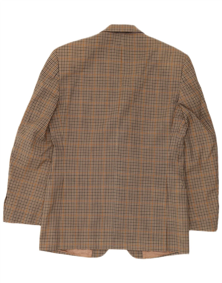 Cacharel Ανδρικό σακάκι σακάκι 2 κουμπιών IT 48 Μεσαίο καφέ μαλλί