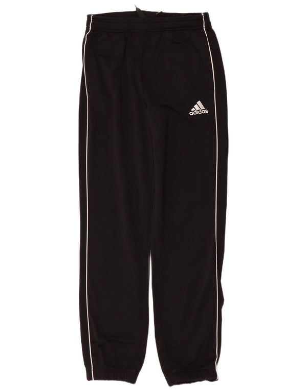Adidas Boys Tracksuit Trousers Joggers 13-14 ετών Μαύρο Πολυεστέρα
