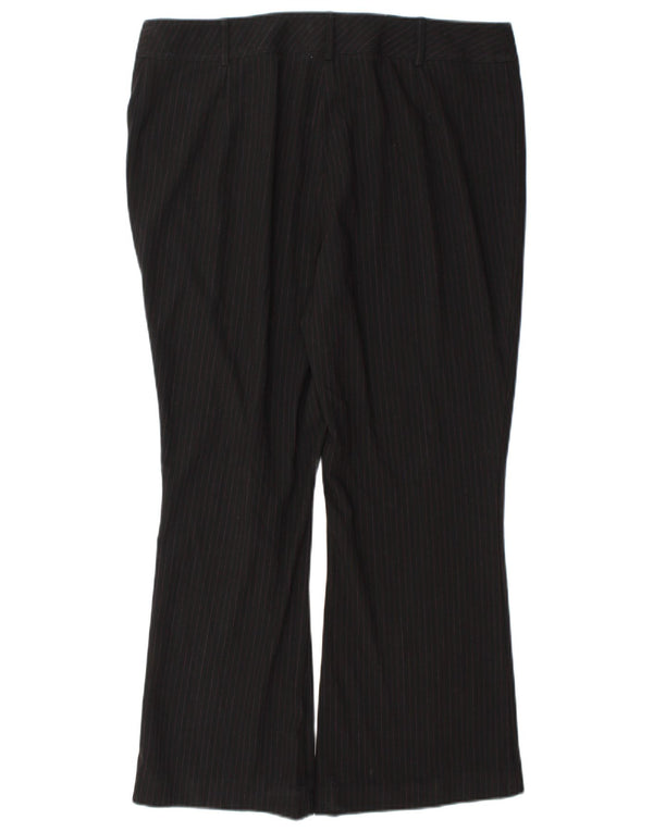Γυναικεία Casual Παντελόνια Marks & Spencer UK 18 XL W36 L28 Μαύρη ρίγα
