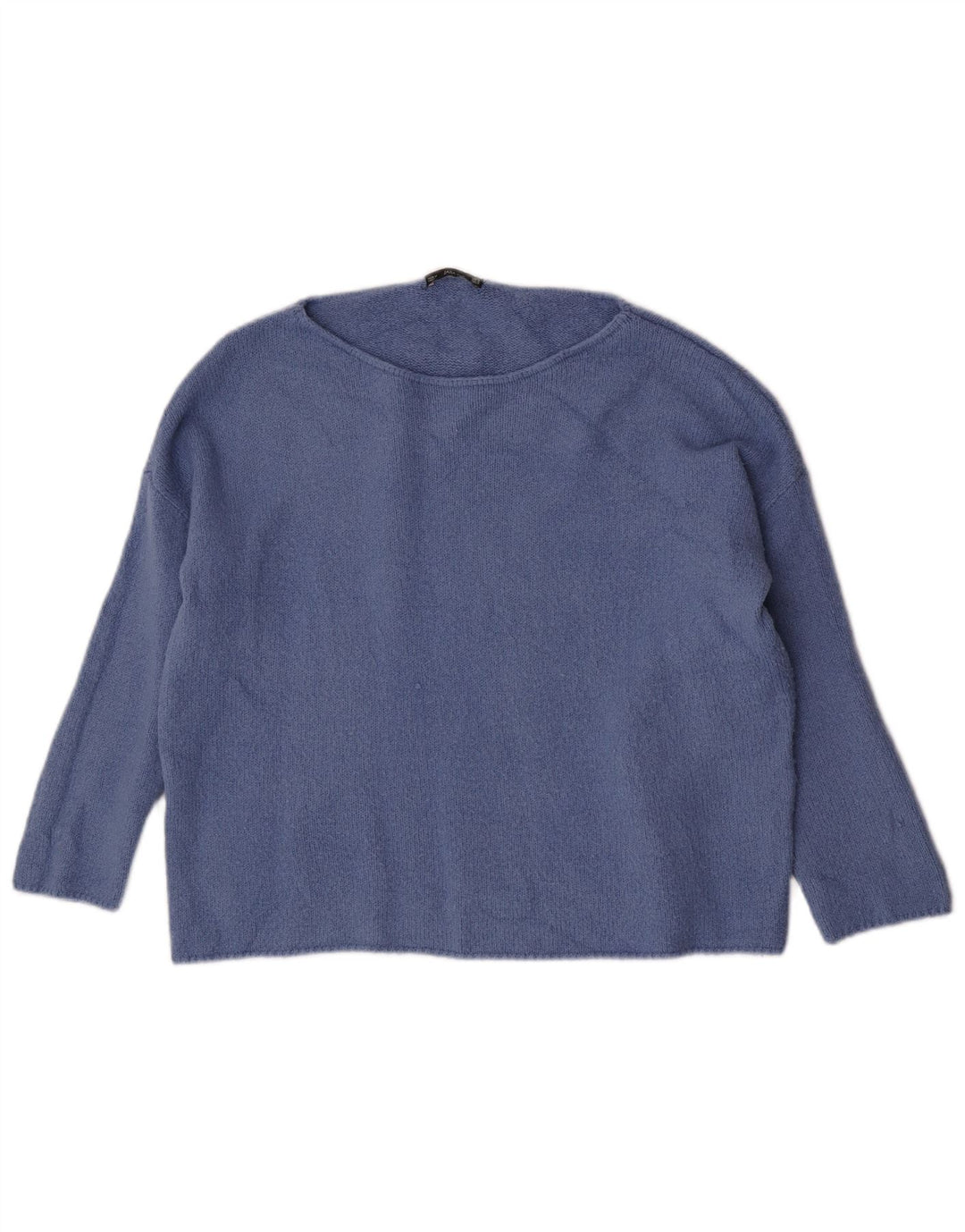 Zara Γυναικείο πουλόβερ με λαιμόκαυστο UK 14 Medium Blue