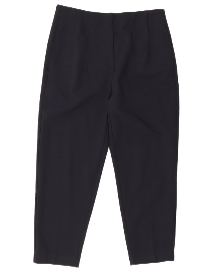 Marks & Spencer Γυναικείο Cropped Παντελόνι UK 12 Medium W28 L23 Navy Blue