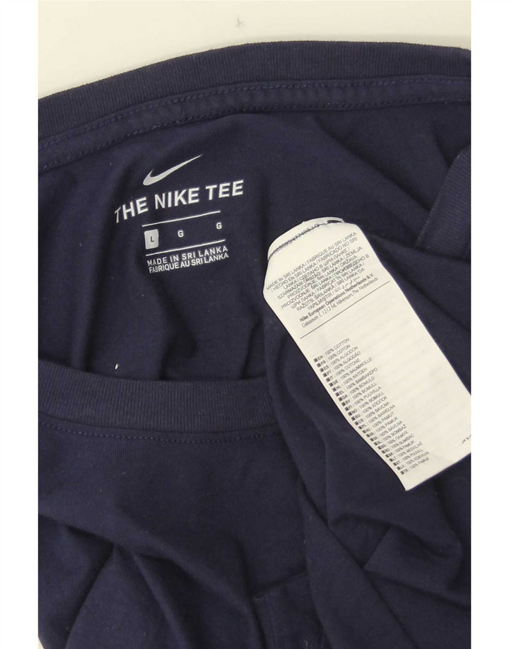 Ανδρικό μπλουζάκι Nike, τοπ μεγάλο, μπλε ναυτικό, βαμβακερό
