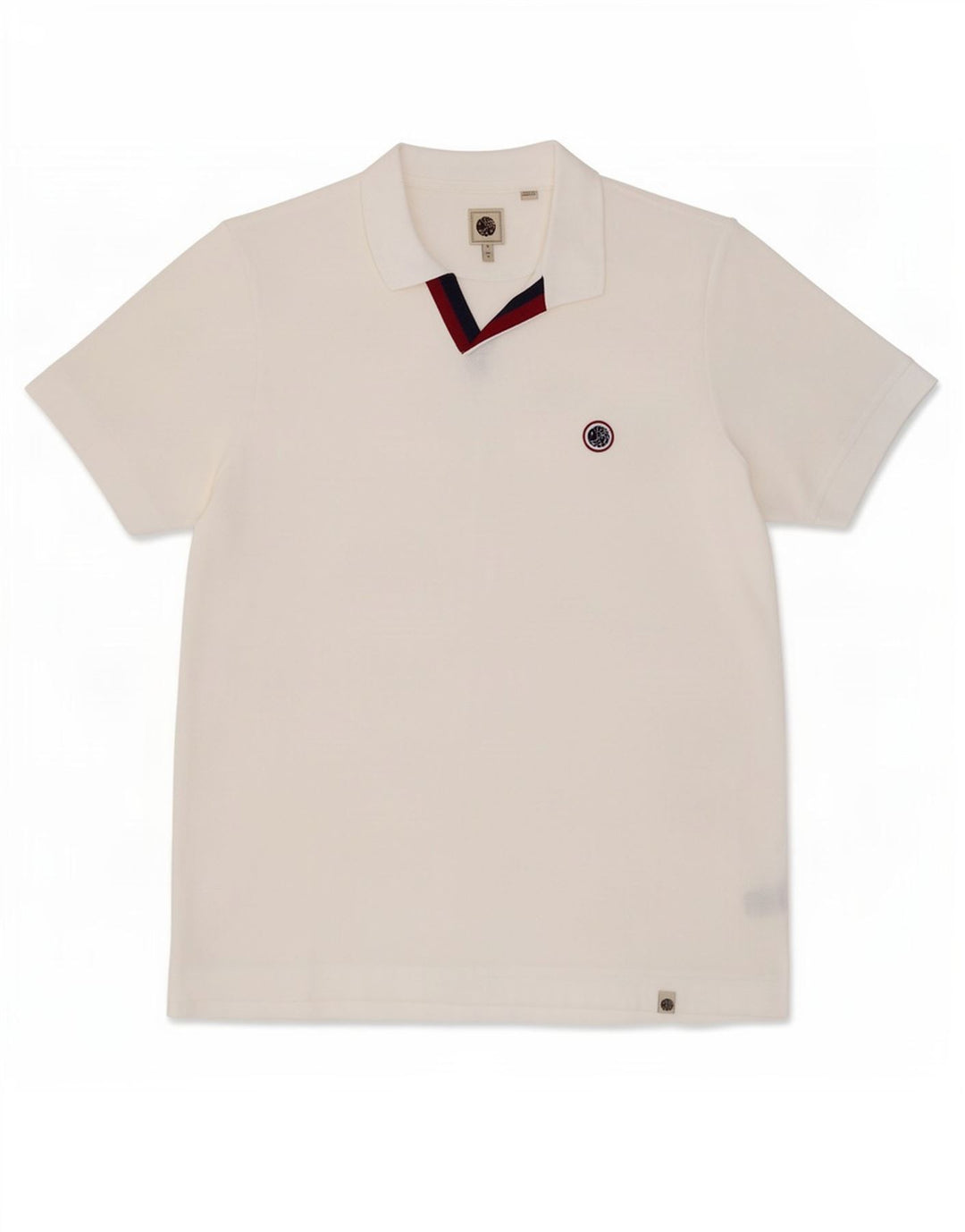 Pretty Green Ανδρικό Πόλο Μπλουζάκι XL Λευκό βαμβακερό