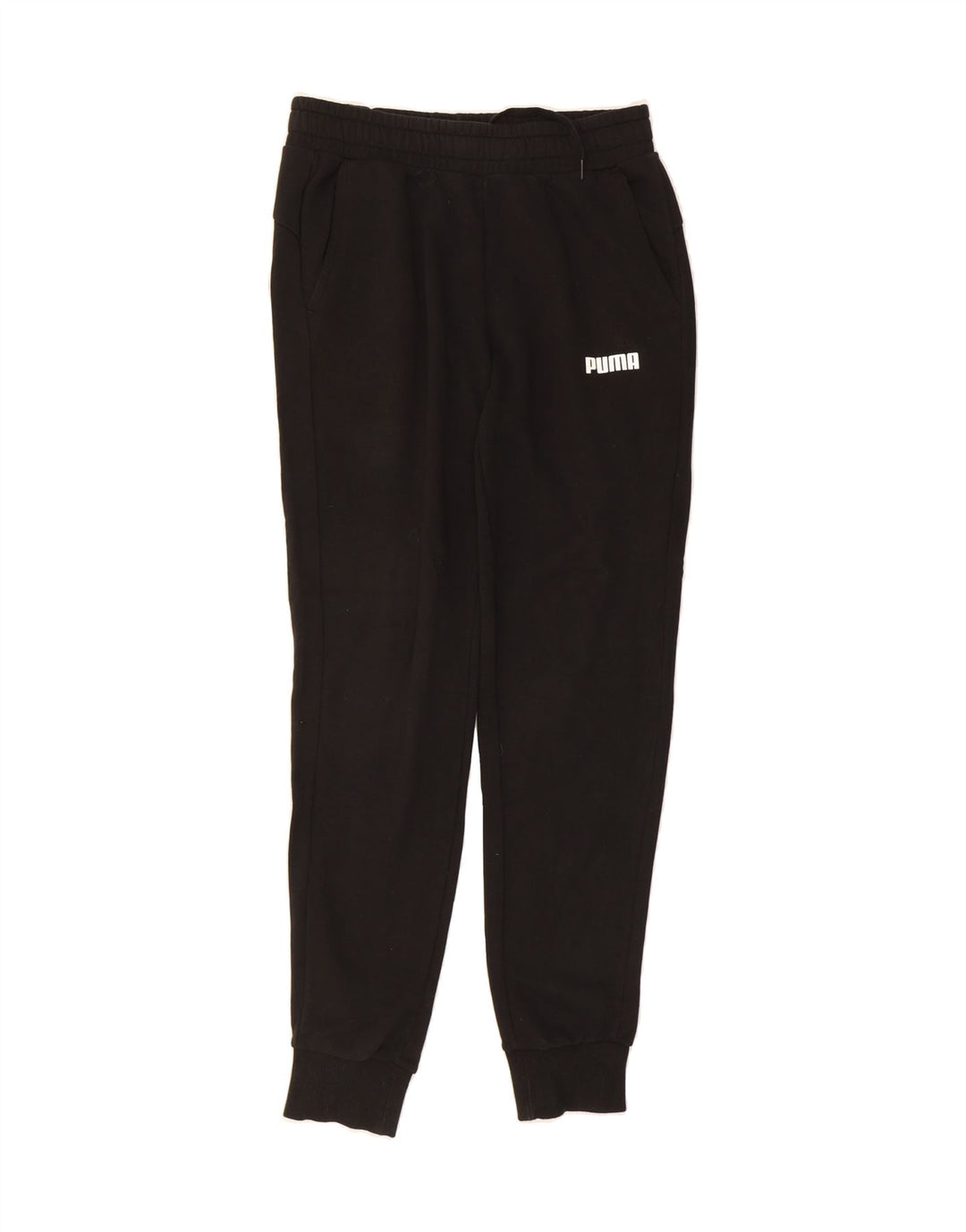 PUMA Womens Tracksuit Trousers Joggers UK 12 Medium  Black Vintage Puma and Second-Hand Puma from Messina Hembry 