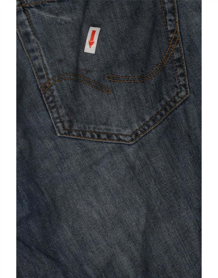 Jack & Jones Ανδρικό τζιν σορτς με κανονική εφαρμογή μεσαίο W32 μπλε βαμβακερό