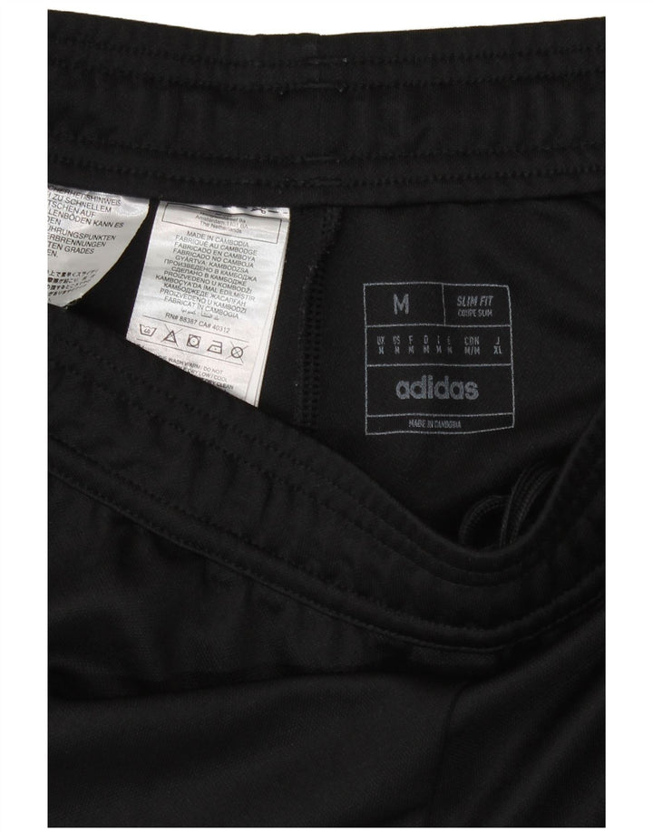 Ανδρική φόρμα Adidas Aeroready Slim Fit Παντελόνι μεσαίο μαύρο πολυεστέρα