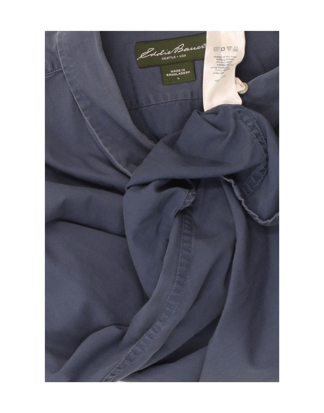 Eddie Bauer Ανδρικό πουκάμισο Relaxed Fit μεγάλο μπλε βαμβακερό