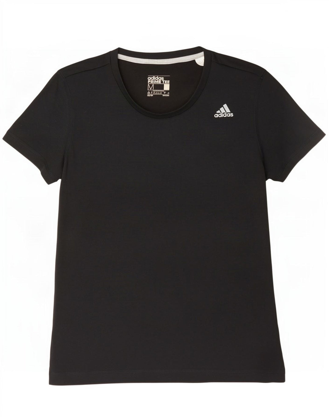 Adidas Γυναικείο T-Shirt Top UK 12/14 Μεσαίο Μαύρο Πολυεστέρας